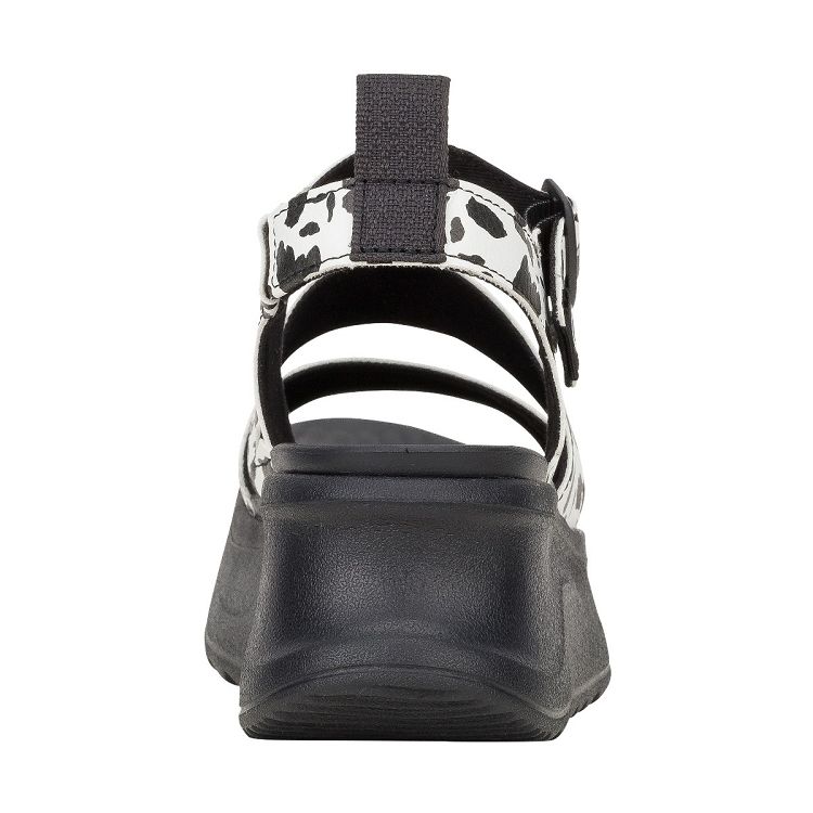 Delray Buckle Animal - Black/White