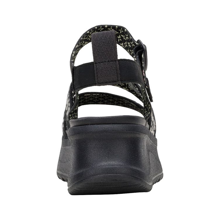 Delray Buckle Cottage Crochet - Black/White