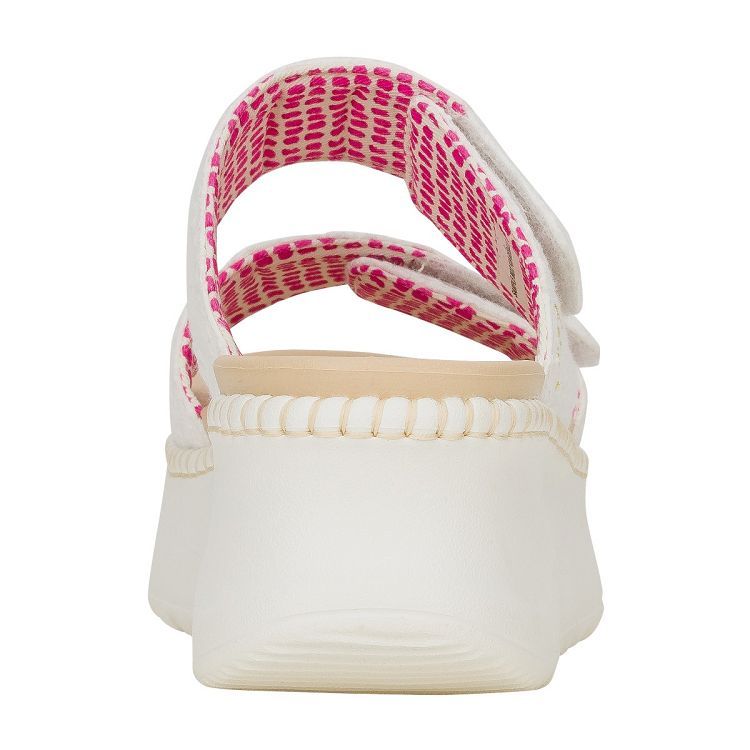 Delray Slide Eyelet - White