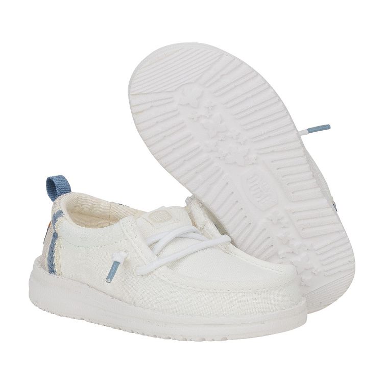 Wally T Summer Linen - White/Stone Grey