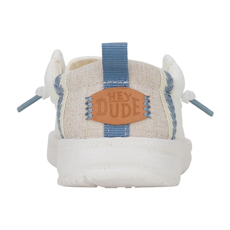 Wally T Summer Linen - White/Stone Grey