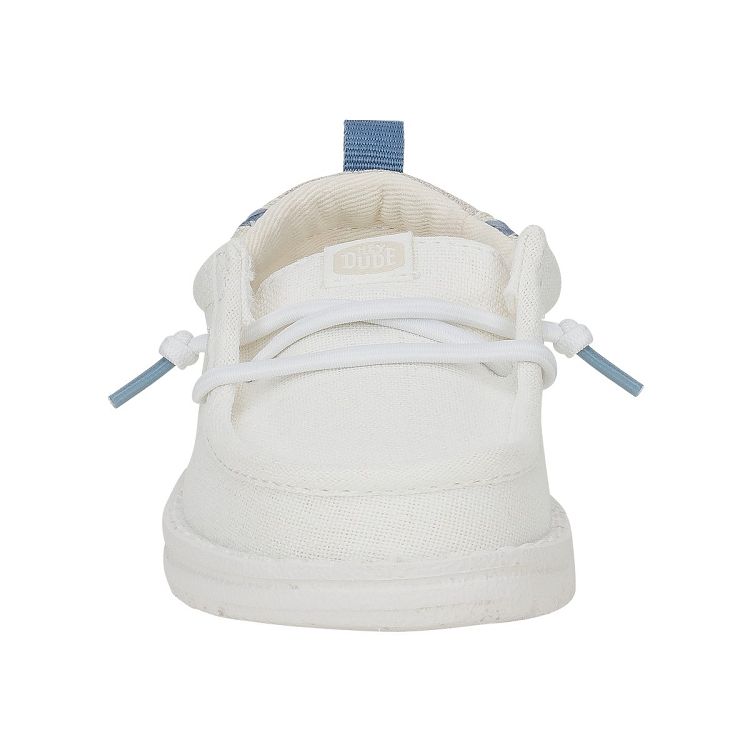 Wally T Summer Linen - White/Stone Grey