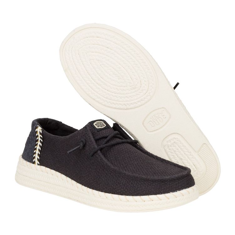Wendy Espadrille Woven - Black