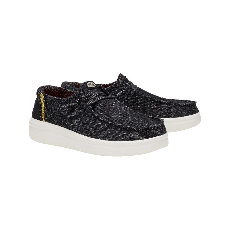 Wendy Rise Perf Canvas - Black