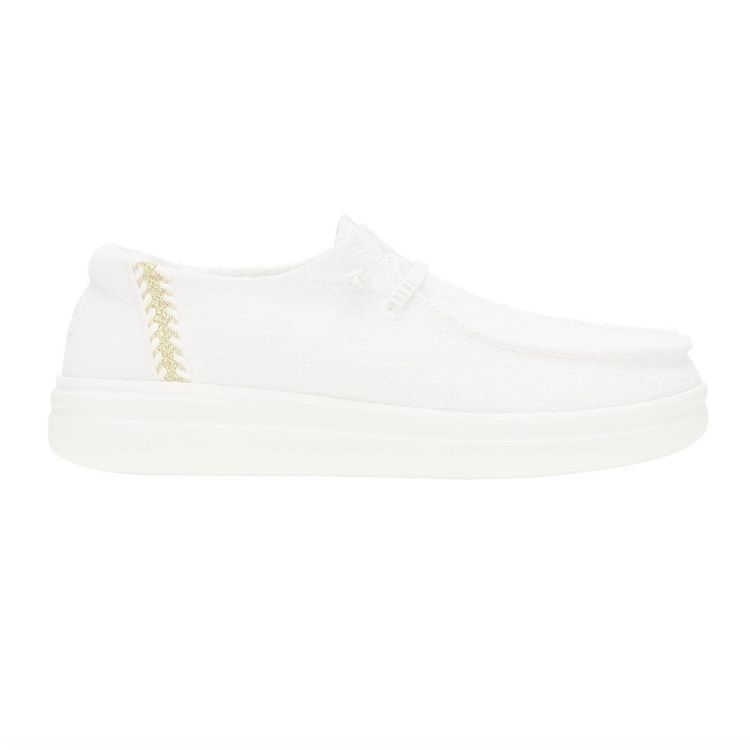 Wendy Rise Perf Canvas - White
