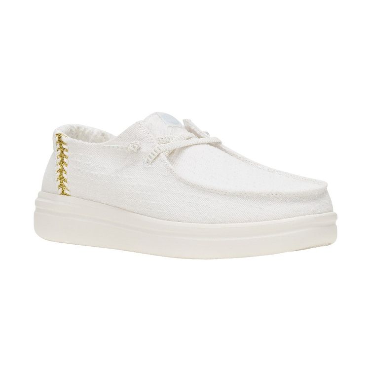 Wendy Rise Perf Canvas - White