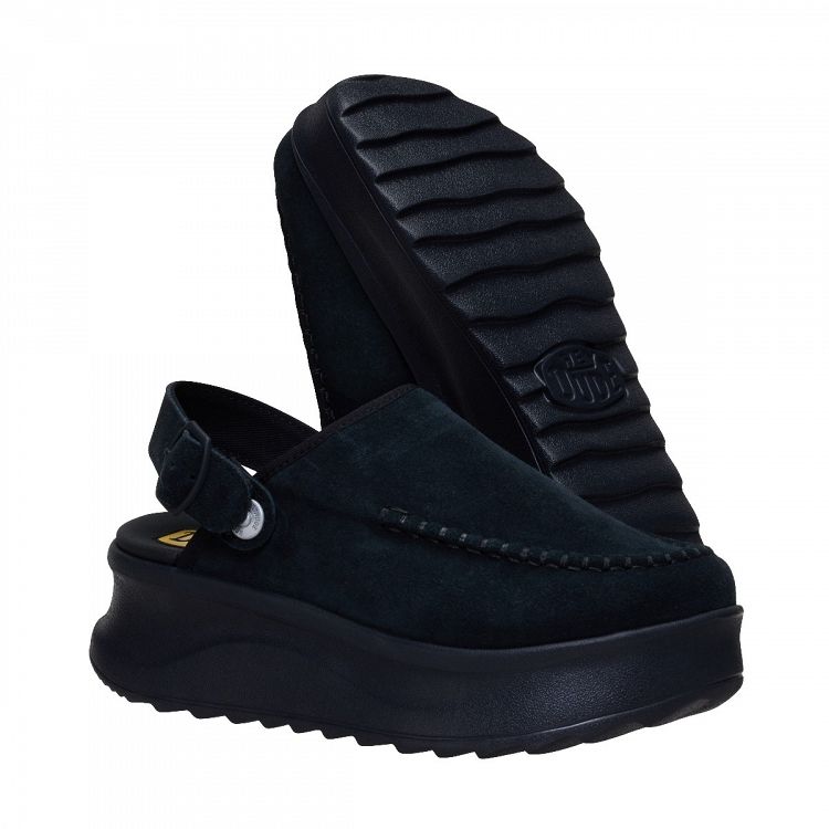 Delray Clog Suede - Black