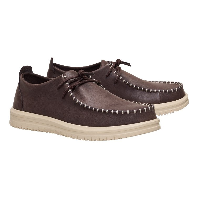 Wally NXT Moc Leather - Mole Brown/Wood Ash