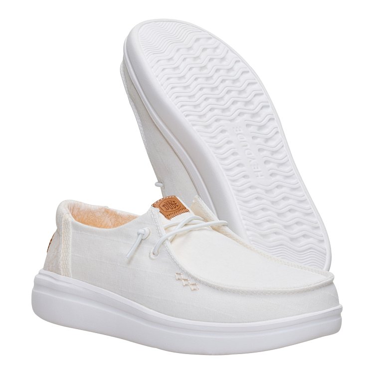 Wendy Rise Chambray Grid - Snow White