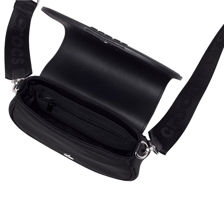 CROSSBODY WITH EVA FRONT FLAP - BLACK