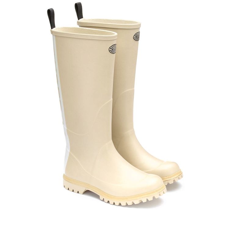 799 RUBBER BOOTS LETTERING - Beige Lt