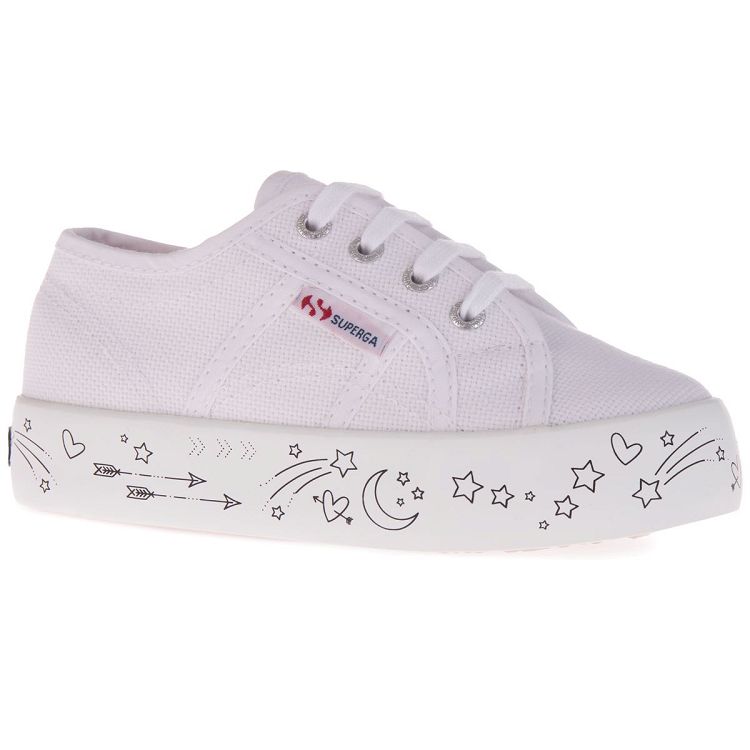 2730 KIDS PRINTED PLATFORM - White-Black Stickers