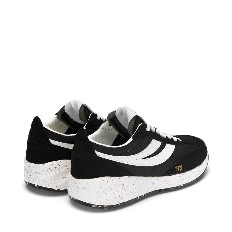 4089 TRAINING 9TS SLIM VEGAN LEATHER - Black-White Avorio