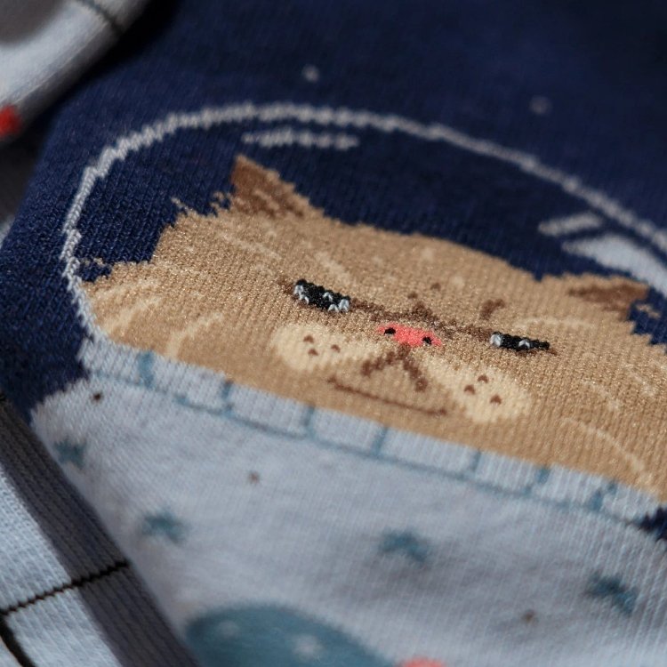 Space Cat - Dark Blue
