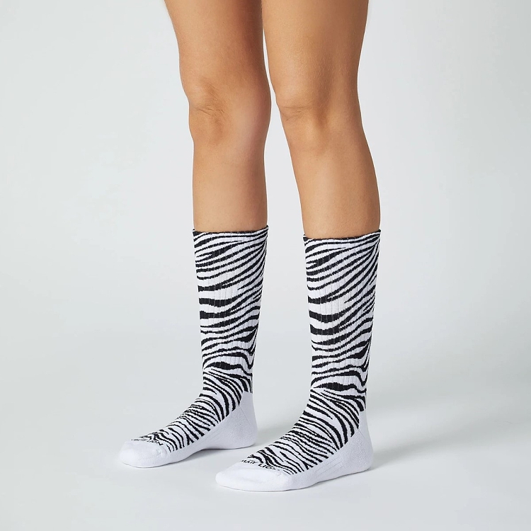 Athletic Zebra Print - White