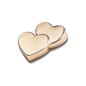 Gold Double Heart