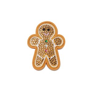 Beaded Gingerbread Cookie