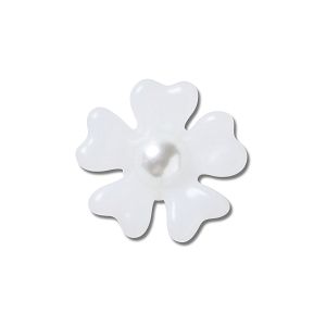 Tiny White Matte Pearl Flower