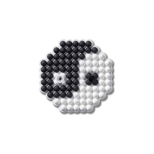 Beaded Ying and Yang