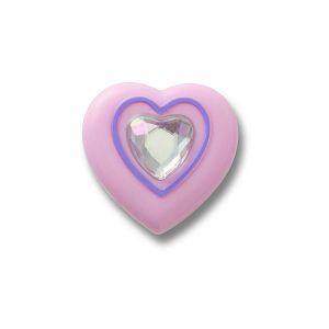 Pink Heart With Gem
