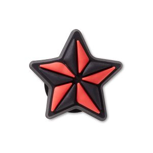 Black and Red Star Tattoo