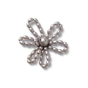 Black Pearl Beaded Daisy
