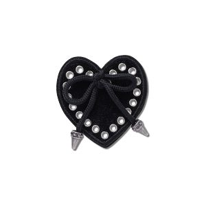 Black Heart with Bow