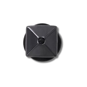 Dark Silver Pyramid Stud