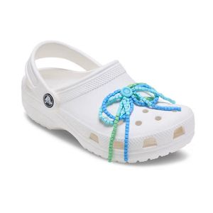 Blue and Green Beaded Bow