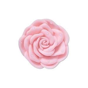 Pink Rose With Pearls