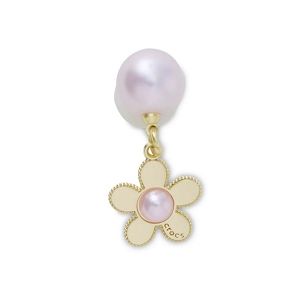 Pink Pearl and Gold Flower