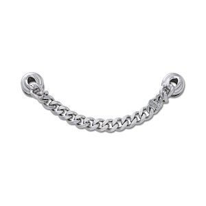 Silver Flat Curb Chain