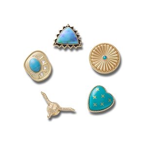 Gold Turquoise Western 5 Pack
