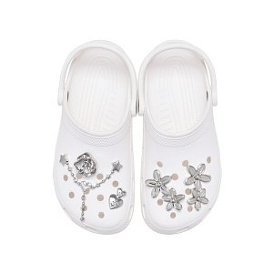 Silver Meta Floral 5 Pack