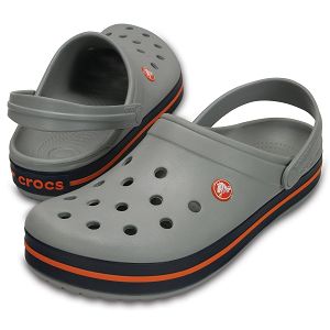 Crocband - Light Grey/Navy