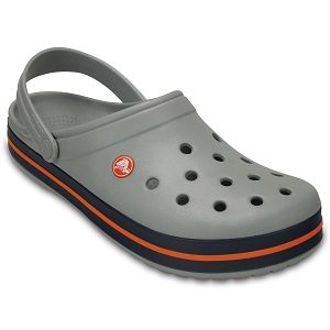 Crocband - Light Grey/Navy