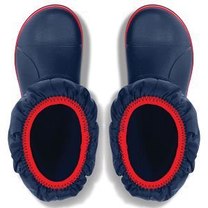 Winter Puff Boot Kids - Navy/Red
