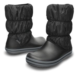 Winter Puff Boot Women - Black/Charcoal