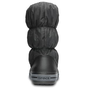 Winter Puff Boot Women - Black/Charcoal