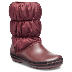 Winter Puff Boot Women - Burgundy/Black