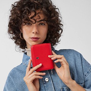 BILLETERA S. NEW DUBAI SAF. TRI-ROJO - ROJO