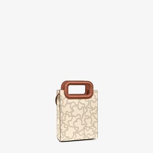 Mini Bolso Pop K Icon Beige-Multi - BEIGE