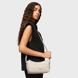 BANDOLERA M. KAOS MINI LINES BEIGE - BEIGE