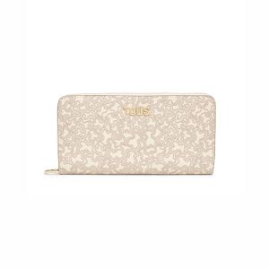 BILLETERA M. KAOS MINI LINES BEIGE - BEIGE