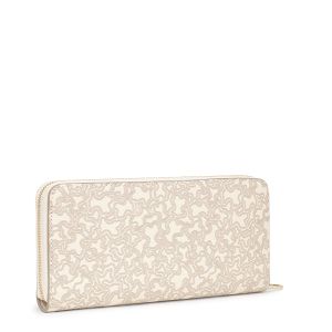 BILLETERA M. KAOS MINI LINES BEIGE - BEIGE