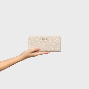 BILLETERA M. KAOS MINI LINES BEIGE - BEIGE