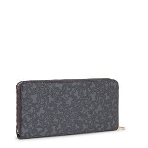BILLETERA M. KAOS MINI LINES GRIS OSCURO - GRIS OSCURO