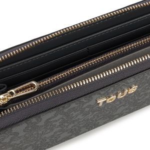 BILLETERA M. KAOS MINI LINES GRIS OSCURO - GRIS OSCURO