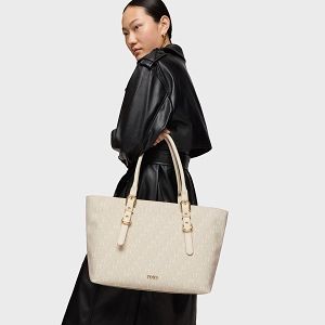 CAPAZO L. TOUS BUCKLES SILHOUETTE BEIGE - BEIGE