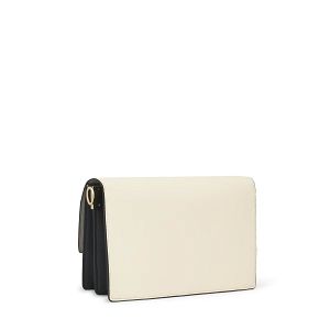 BANDOLERA M. AUDREE SAFFIANO BEIGE-GRIS - BEIGE - GRIS